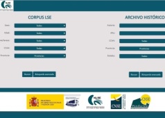 Captura de pantalla de la web de CORLSE