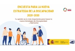 Cartel de la encuesta para la nueva estrategia de la discapacidad