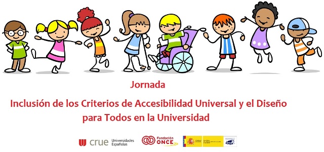 Cartel Jornada-encuentro InclusiÃ³n de los Criterios de Accesibilidad Universal y DiseÃ±o para Todos en la Universidad