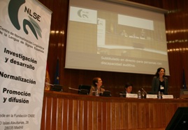 Foto del Congreso CNLSE de la lengua de signos española
