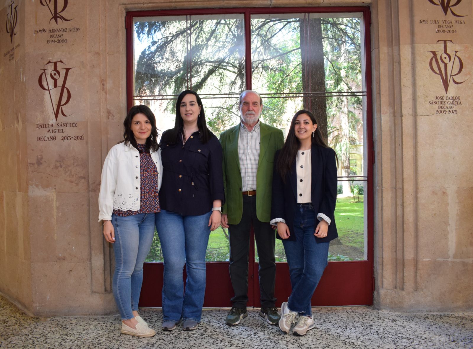 Foto del equipo del INICO: (de izquierda a derecha): Virginia Aguayo Romero, Laura García Domínguez, Miguel Ángel Verdugo Alonso y Laura Esteban Sánchez.