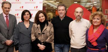 Foto del encuentro informativo en Servimedia