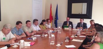 Foto de la delegaci&oacute;n del Gobierno de Ucrania