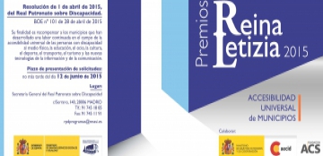 premios Reina Letizia 2015, de Accesibilidad Universal de Municipios