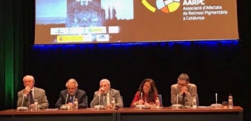Foto de la mesa de inauguración de las XIX Jornadas de Investigación Fundaluce 2017