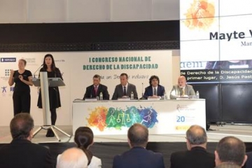 Foto de la mesa inaugural del I Congreso Nacional de Derecho de la Discapacidad