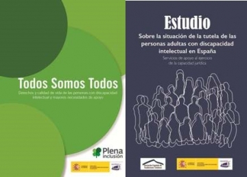 Portadas de las publicaciones del Real Patronato sobre Discapacidad sobre discapacidad intelectual