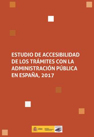 Portada del estudio sobre accesibilidad en los tr&aacute;mites
