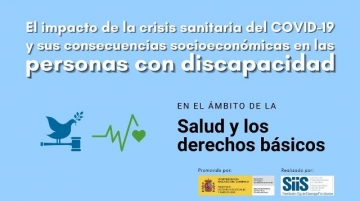 Banner del estudio sobre el impacto del COVID-19 en las personas con discapacidad en el ámbito de la salud y los derechos básicos
