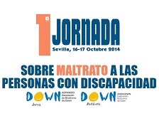 Cartel de la I Jornada sobre Maltrato a las Personas con Discapacidad