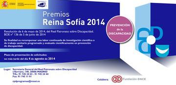 Cartel de los Premios Reina Sof&iacute;a 2014 de prevenci&oacute;n de la discapacidad